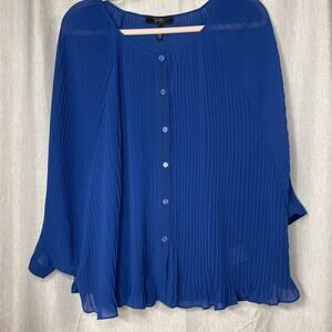 Jessica Simpson Women’s Blouse Size Large Cobalt Blue - Batwing Dolman/Sleeve